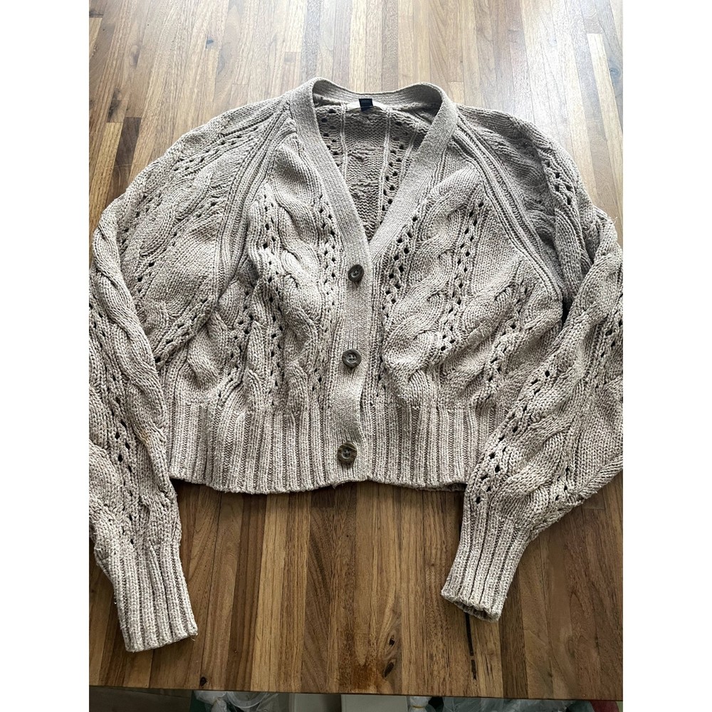 Universal Thread Oatmeal Button Down Cardigan Siz… - image 2